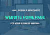 design a responsive website home page in figma