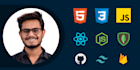 do frontend web development in HTML CSS javascript react js node js