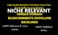 do 10 unique do follow niche relevant blog comment backlinks