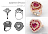 custom 3d cad jewelry design with high quality renders