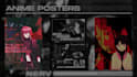design creative anime poster cover