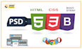 psd figma design to html5 css3 bootstrap
