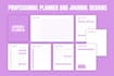 design printable and digital planner, journal and calendar