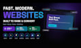 build a fast modern website in react, nextjs, framer or wordpress