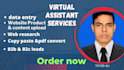 be your administrative virtual assistant for data entry, leads generation