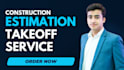 be quantity surveyor for material takeoff cost estimation and pricing of tenders