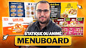 design menu boards digital tv for restaurant