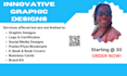 create innovative graphic designs or edits plus a bonus