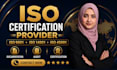 give iso 9001, 14001 45001 documentation and certification