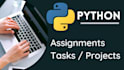 do python programming projects, assignments and tasks