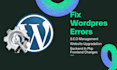 fix any wordpress errors