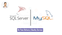 design and develop database using ms sql and mysql