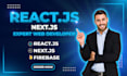 develop website using react js or next js