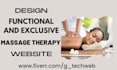 design organic cosmetic massage therapy skin care massage website