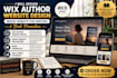 design wix author website design, ebook website for writers and book promotion