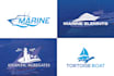 do logo design for marine, boat, yacht, shipping brand