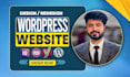 design redesign wordpress website, website development as a full stack developer