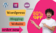 design wordpress website redesign, blogging website or blog design