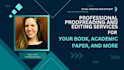 proofread and edit your nonfiction or fiction manuscript