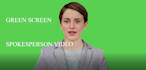 create a green screen video spokesperson in 24hrs