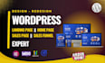 build wordpress landing page, sales page, sales funnel, homepage design expert