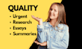 do urgent essay writing, research ,summary and paper assignments