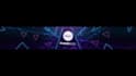 design a neon abstract banner