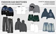 create professional fashion cad sketches and vector flats