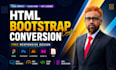convert figma to html CSS bootstrap5 responsive html website