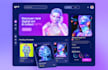 design nft dashboard, crypto admin panel, web app UI UX design