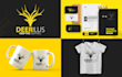 do a company profile minimalist logo and full brand identity guides book design