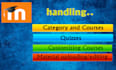 create moodle courses and customize, quizzes, material uploading
