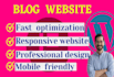 create wordpress blog website, redesign wordpress website development