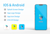 design ios and android app splash screen, mobile app icon