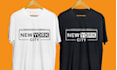 do minimalist typography t shirt design within 4 hour
