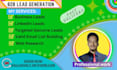 do b2b lead generation, linkedin and web research