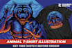 make animal illustration for your clothing brand