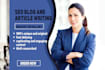do SEO blog content writing to rank your website higher