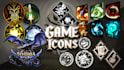 illustrate game icons, spells and 2d assets
