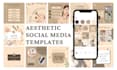 create aesthetic social media post templates using canva