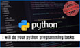 do your python programming tasks