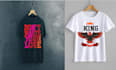 do typography and modern graphic t shirt design