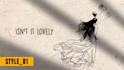 create an animated lyric music video