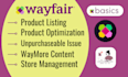 wayfair item listing optimization waymore content a to z store management