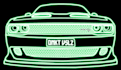 do a neon drawing of your car