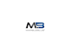 design beauty initials romantic marble blue logo within 24 hours