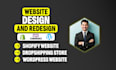 design wordpress and shopify dropshipping store or ecommerce websites