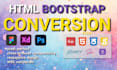 convert PSD to HTML bootstrap, figma to HTML bootstrap