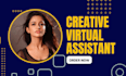 be creative virtual assistant  personal social media assistant tiktok shop