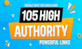 105 high authority google safe powerful SEO backlinks